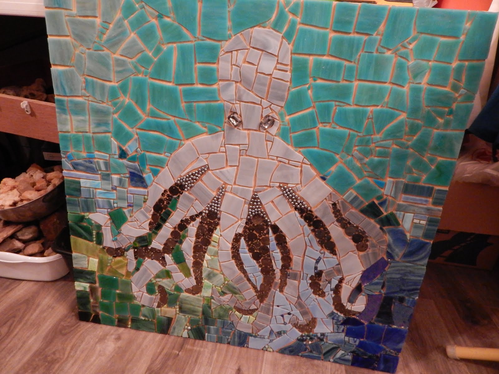 Broken Bit Mosaics Octopus Mosaic