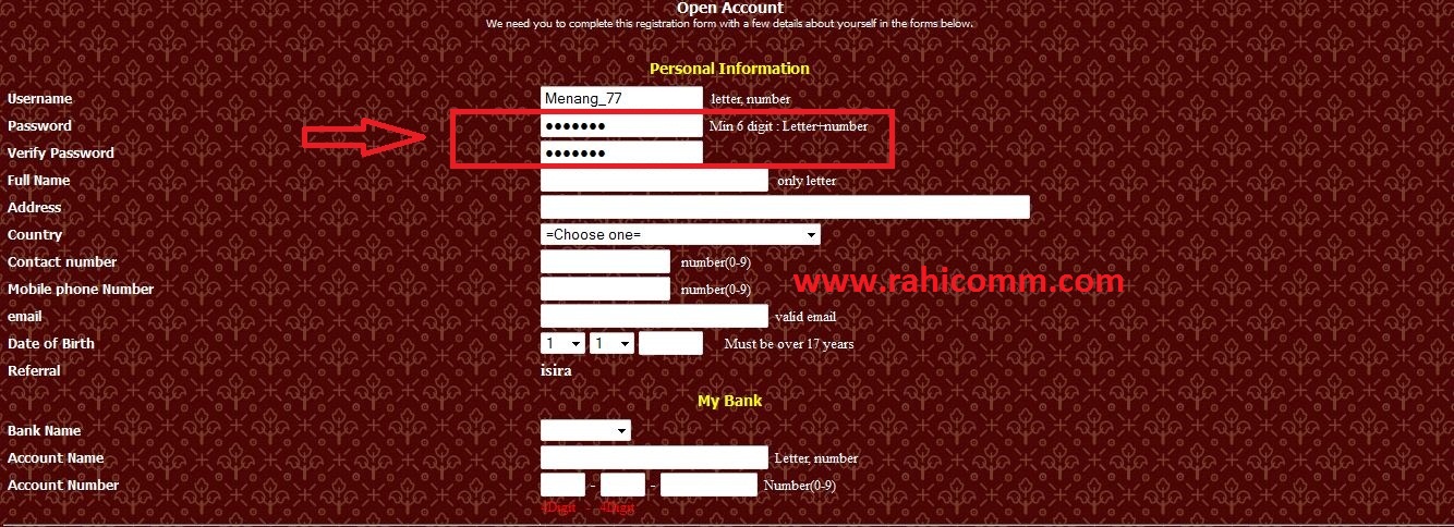 1 user name
