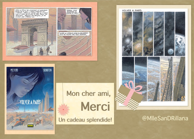 Collage avec des images de la BD "Revoir Paris" par Sandra Rdgz. Nieto - CC BY-SA