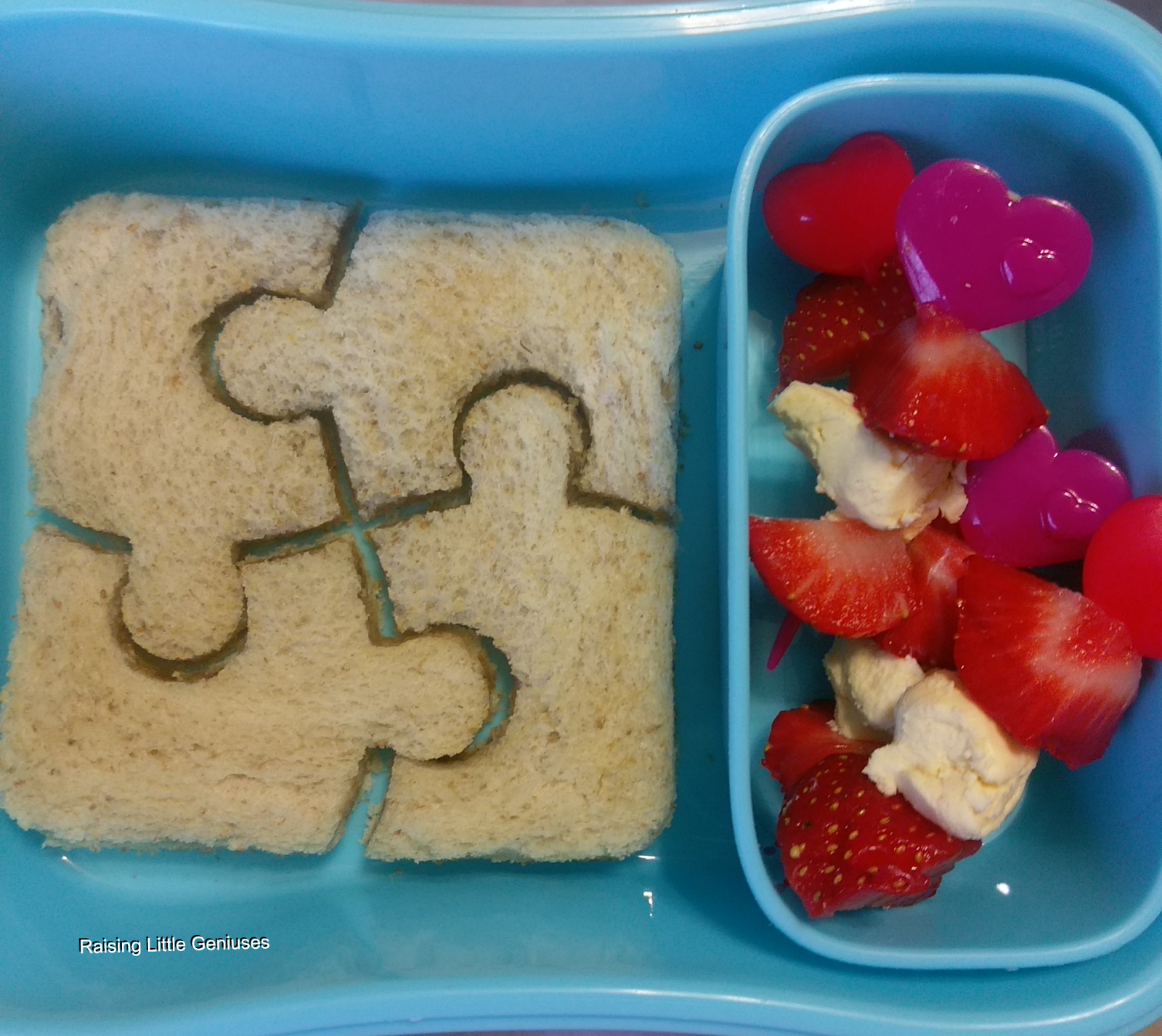 Raising Little Geniuses: Puzzle Sandwich Lunch