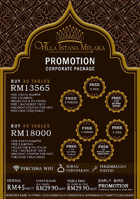 Buffet Ramadan Melaka 2019 - Villa Istana Melaka
