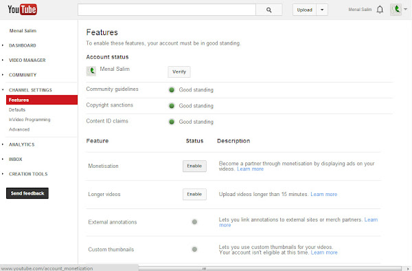 Google Adsense Account From YouTube Tutorial By EXEIdeas