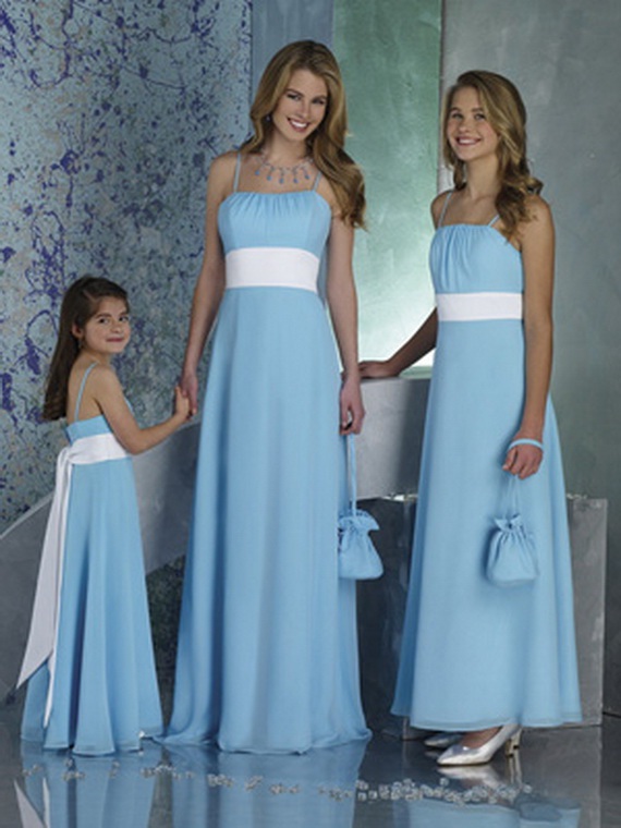 Eleagnt Blue Bridesmaid Dresses