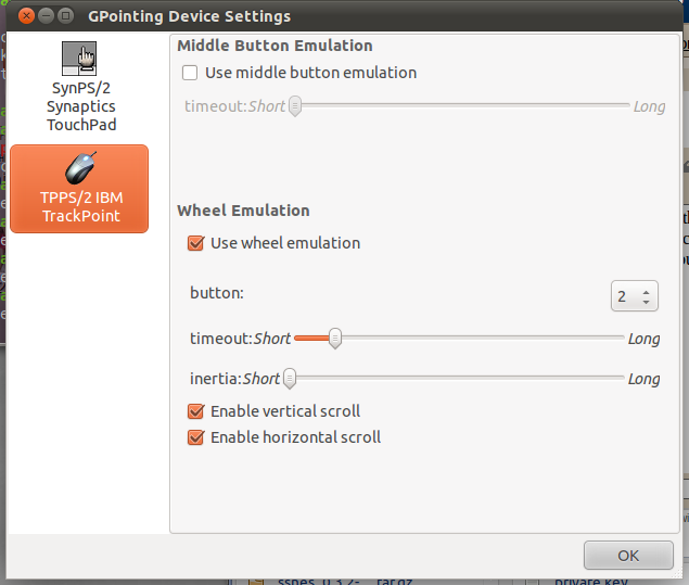 Filthy Pants A Computer Blog Configuring Lenovo TrackPoint Mouse