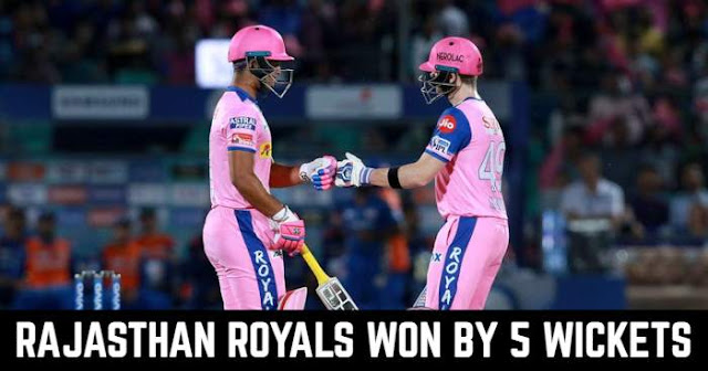 Rajasthan Royals won by 5 Wickets