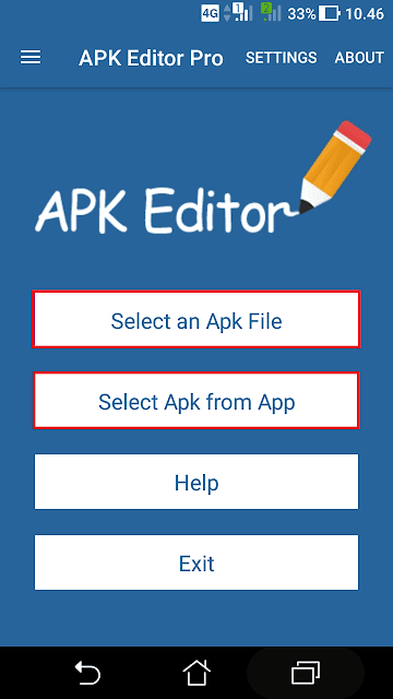 Memilih jenis file yang mau di edit Cara edit aplikasi android dengan apk editor