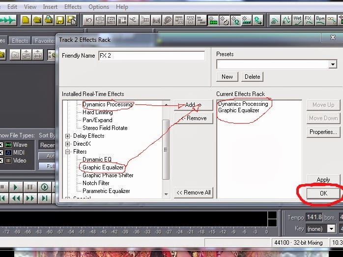 EDIT EQUALIZER dan EFECT PADA COOL EDIT Sampling keyboard gratis