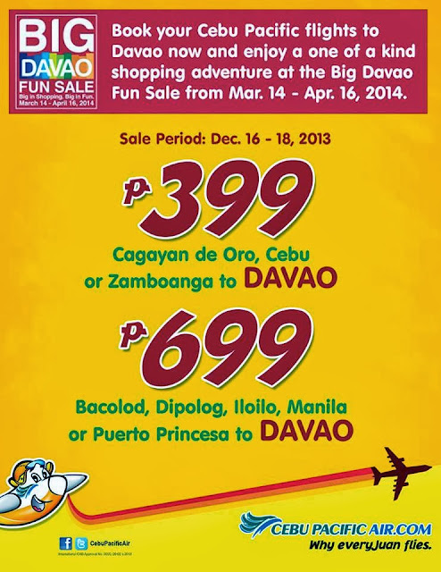 Cebu Pacific Promo Fares 2020 to 2021: Davao Flights Seal ...