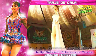Nelly Gabriela Echeverria Yaksic traje de gala