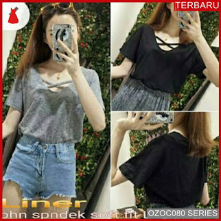 ZOC080T57 TINA STRIPE EN ATASAN KOREA PUTIH