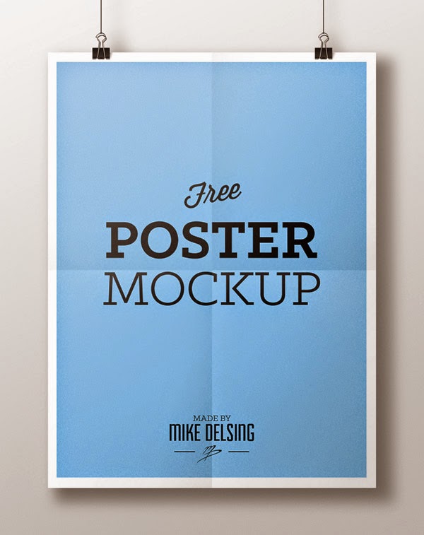 Download Poster Mockup Terbaru Gratis - FREE POSTER MOCKUP BY MIKE DELSING