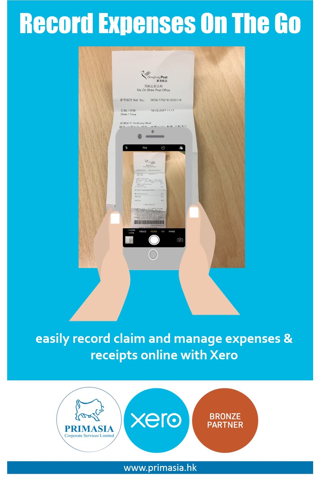 primasia corporate services limited record expenses on the go