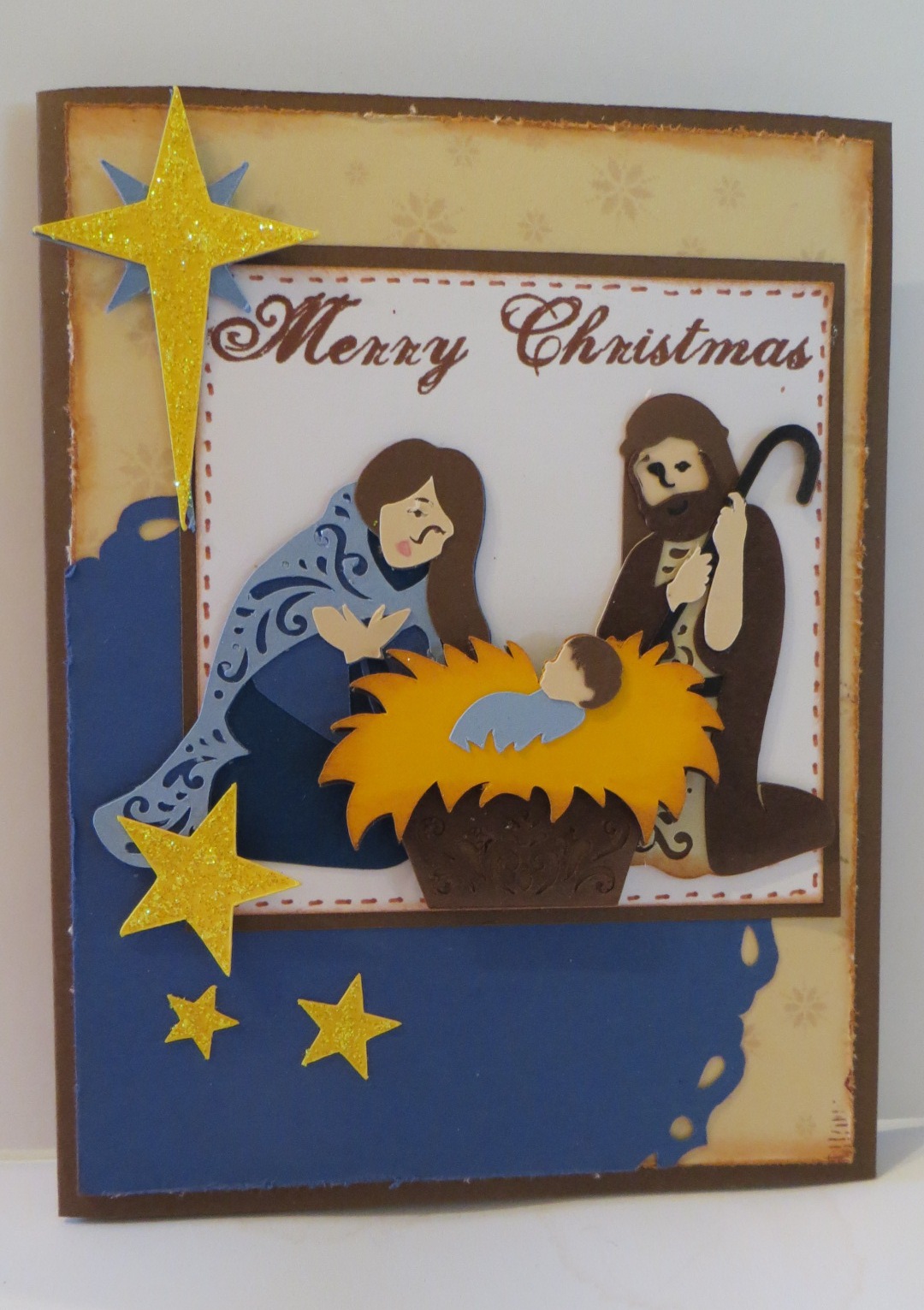 Card Creations by Caroline: Merry Christmas Nativity Scene