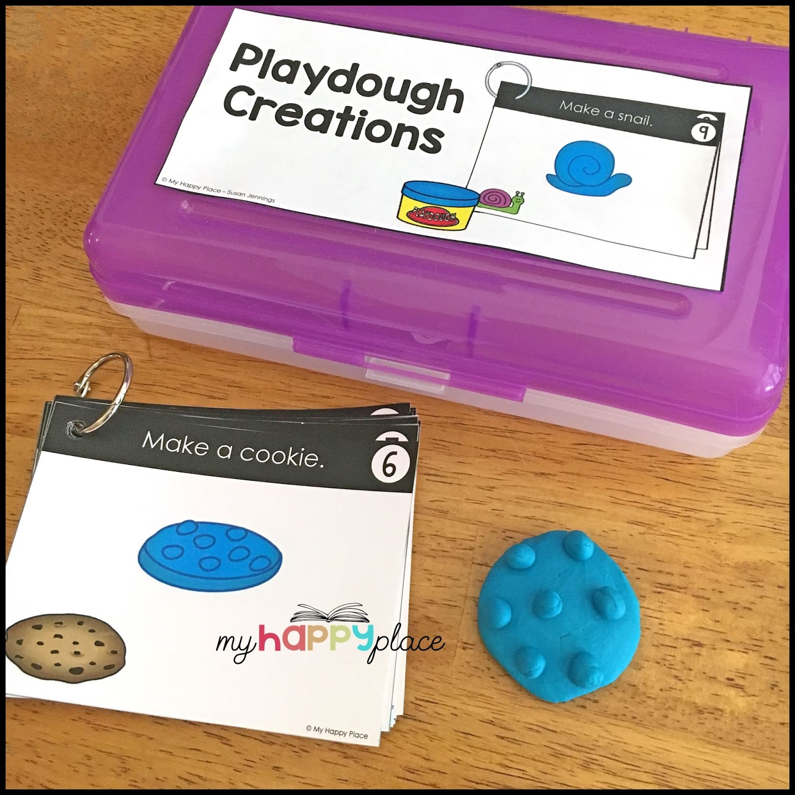 Playdoh Task Cards Printable Cards