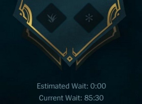 Mais de 80 minutos esperando na nova fila do lol.