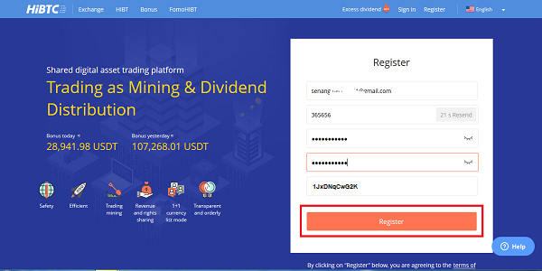 Cara daftar disitus echanger terbaik HiBTC