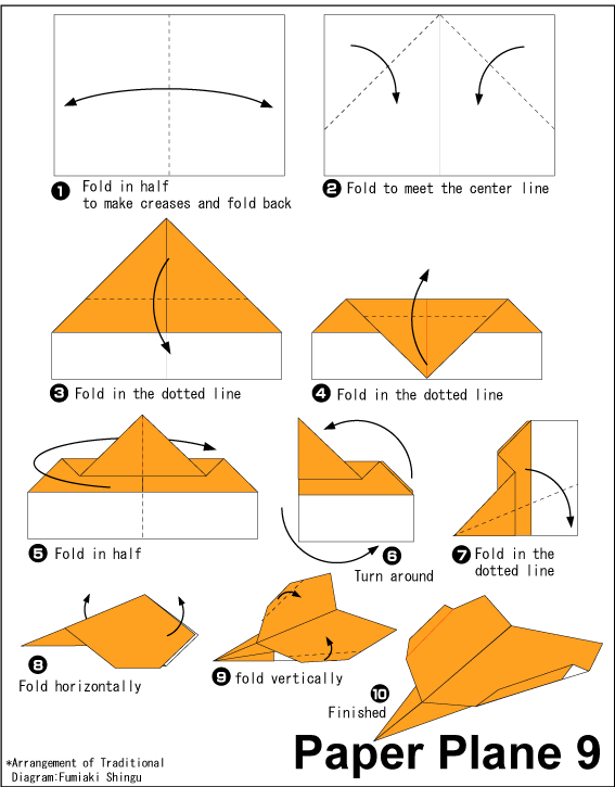 How to Fold an Easy Origami Paper Plane 