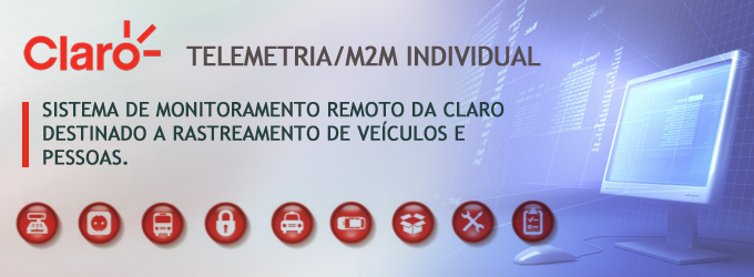 Telemetria M2M individual da Claro: Plano de dados da Claro para monitoramento e rastreamento remoto e comunicação entre equipamentos. Ligue(11) 2823-6823