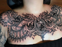Neck And Chest Tattoo Ideas For Females