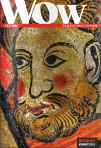 Picture of WOW magazine October 2015 edition detail wheel of fortune, medieval wall painting, Rochester Cathedral. Photo: David Robinson. WOW magazine October 2015 Photo by David Robinson