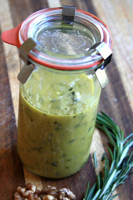 Versatile mustard vinaigrette recipe: seasoned with rosemary, sage and a generous helping of diced shallots is wonderful tossed green beans, potatoes and smeared on roast chicken.
