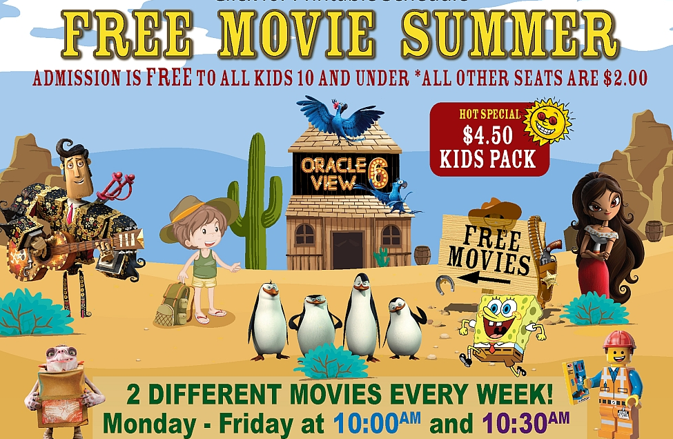 Arizona Families Free and Cheap Summer Movies for Kids in Tucson 2015
