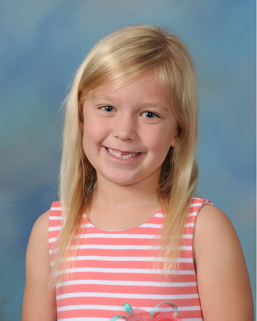 A Joyful Girl...: Interview With a First Grader {And a School Picture}