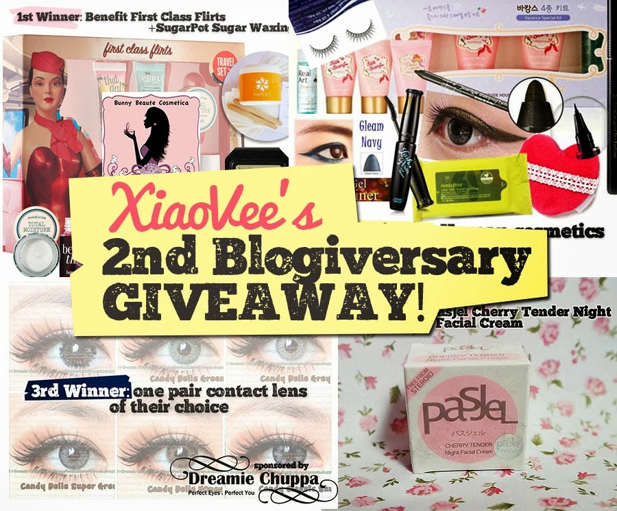 http://www.xiaovee.com/2014/02/xiao-vees-2nd-blogiversary-giveaway.html