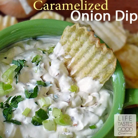 Creamy Caramelized Onion Dip | by Life Tastes Good
