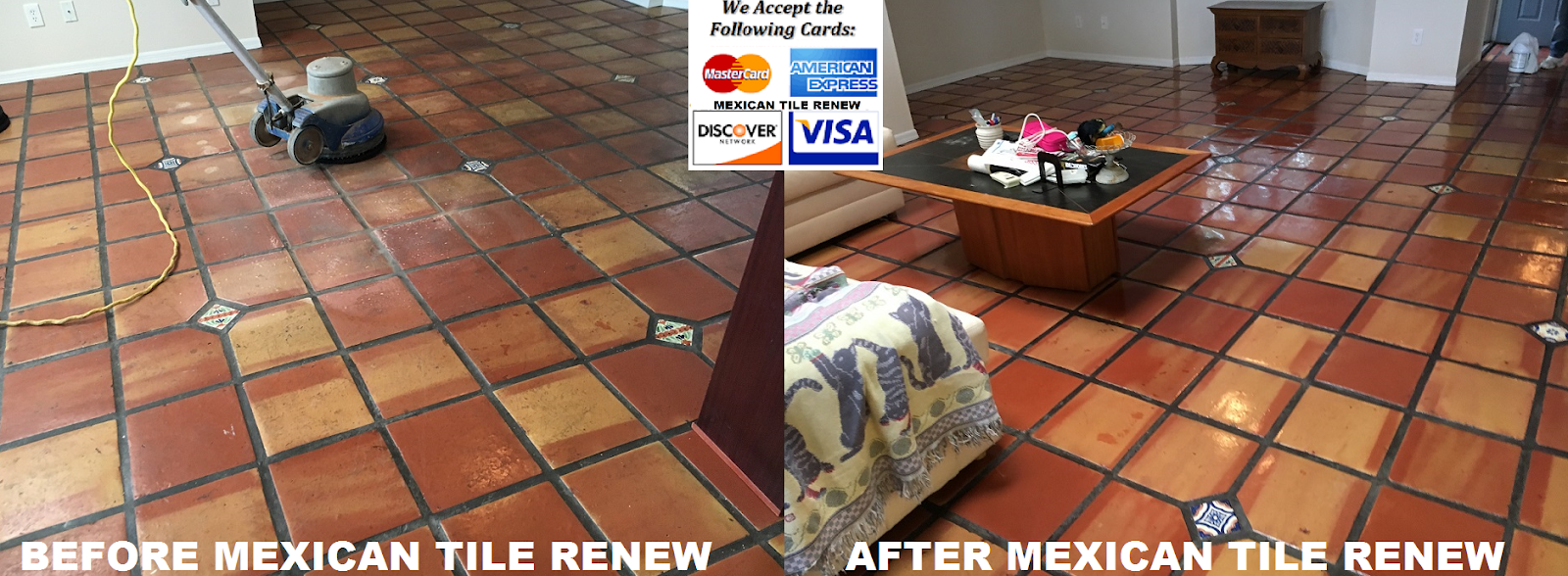 Mexican Tile Renew Florida Project In St Pete Fl Mexican Tile Renew Project In St Pete Fl Where Rubber Pad Under Area Rug Had Stuck To The