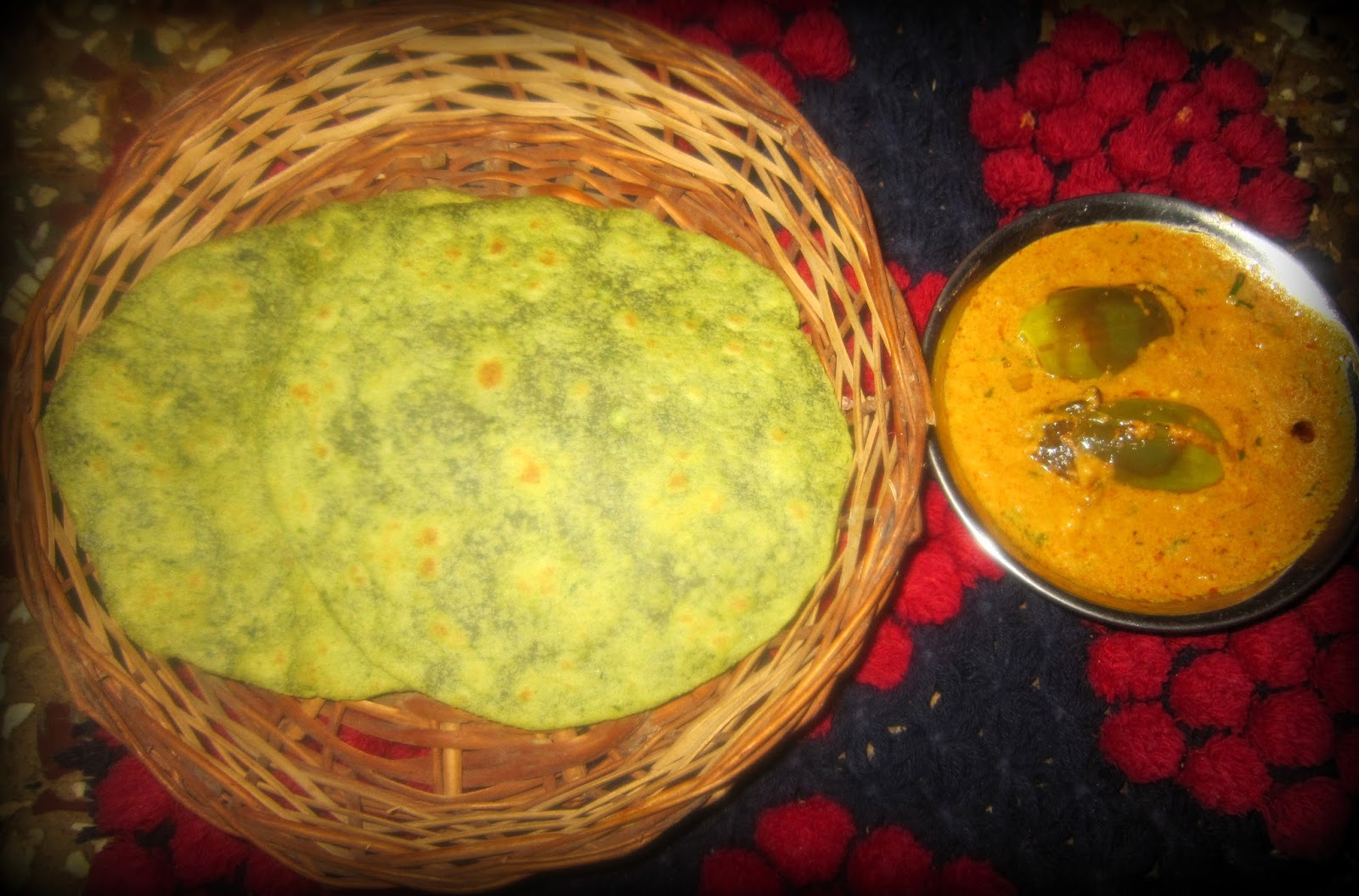 Archies Authentic Touch Palak /Spinach Chapathi with Andhra styled