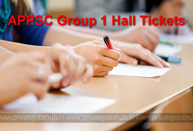 APPSC Group 1 Hall Tickets APPSC Group 1 Hall Tickets