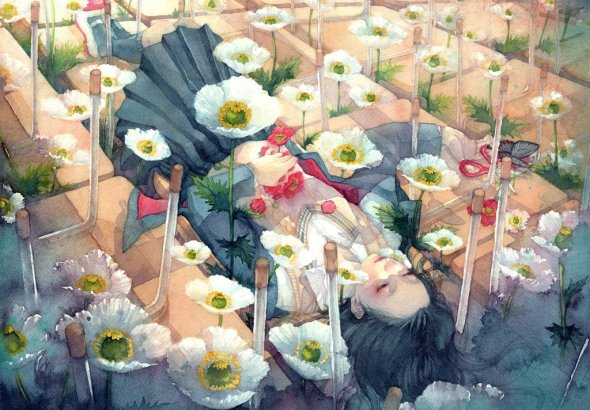 Taupe Syuka deviantart pinturas tradicionais sonhos surreais alice wonderland