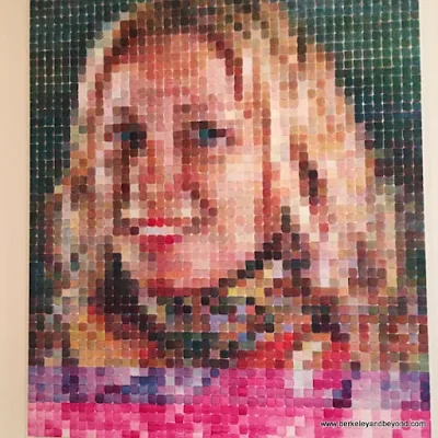 "Cindy," by Chuck Close, at the San Francisco Museum of Modern Art