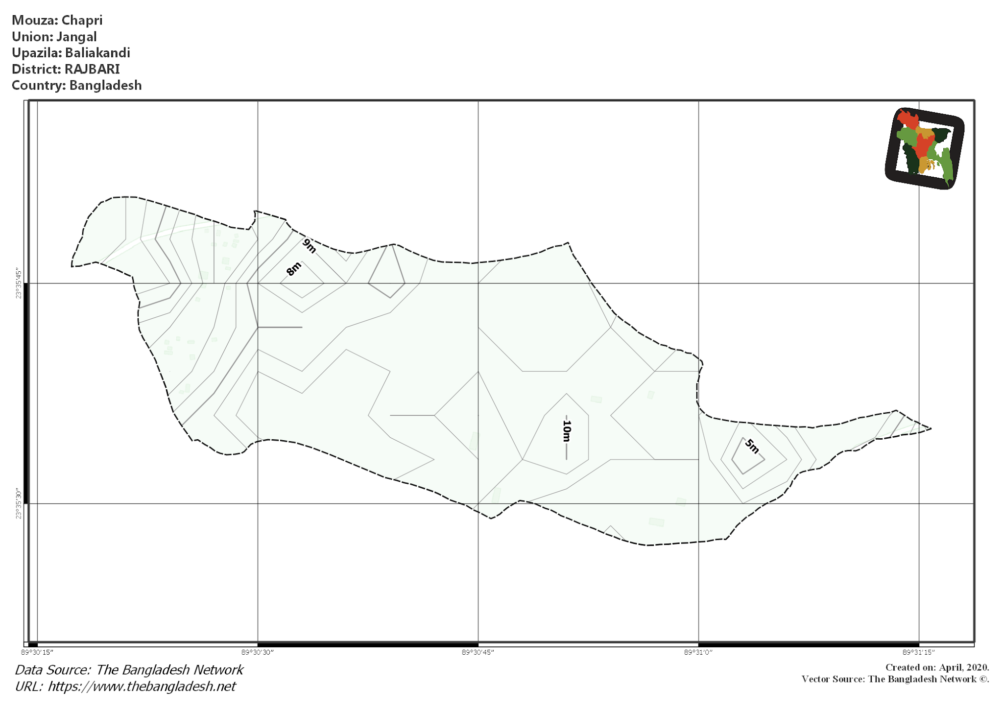 Map of Chapri Mouza of Baliakandi Upazila, RAJBARI Map of Chapri Mouza of Baliakandi Upazila, RAJBARI, Bangladesh.