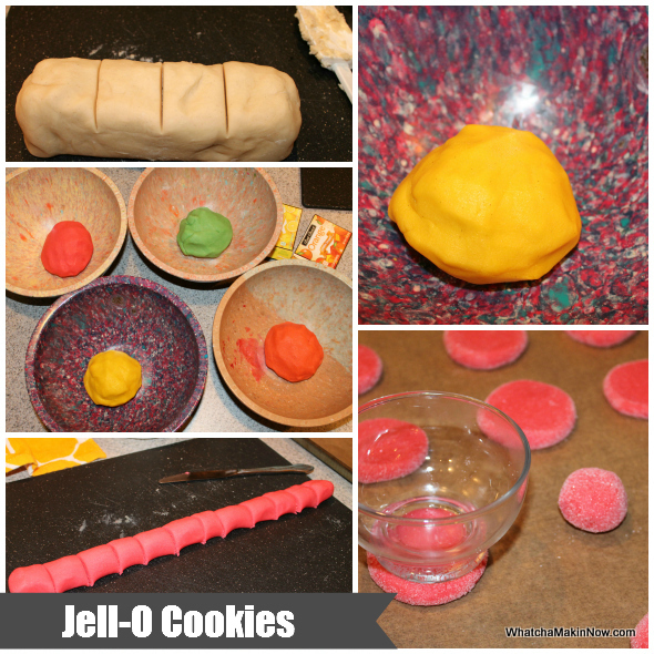 Jell-O Flavored Sugar Cookies - super easy and fun to make! @whatchamakinnow
