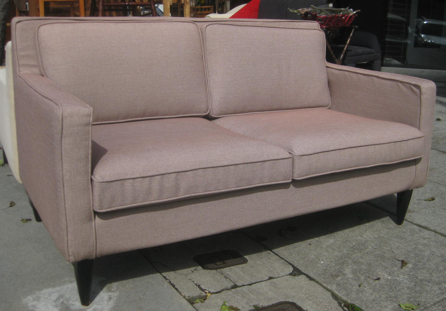 UHURU FURNITURE & COLLECTIBLES SOLD MidCentury Reproduction Sofa 140