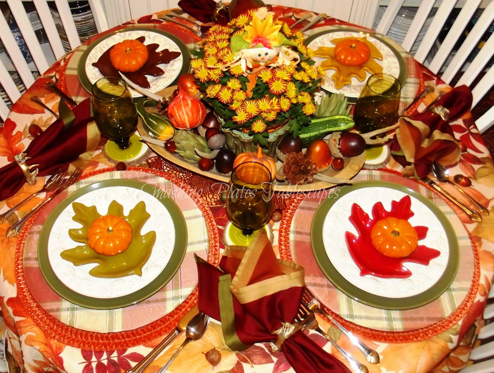 Smashing Plates Tablescapes Three Harvest Tables