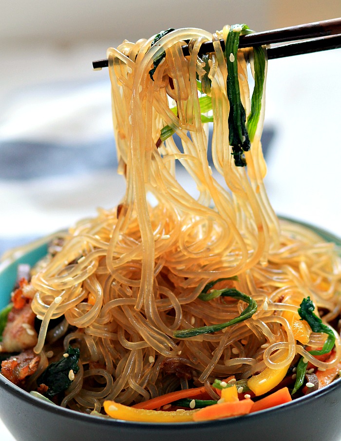 Japchae / Korean stirfried noodles