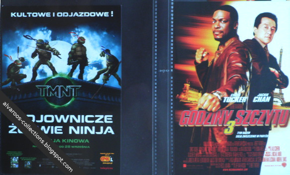 movie flyers - Teenage Mutant Ninja Turtles, Rush Hours 3