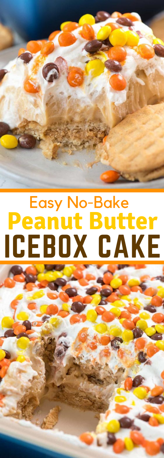 NO BAKE PEANUT BUTTER ICEBOX CAKE #desserts #sweets NO BAKE PEANUT BUTTER ICEBOX CAKE #desserts #sweets