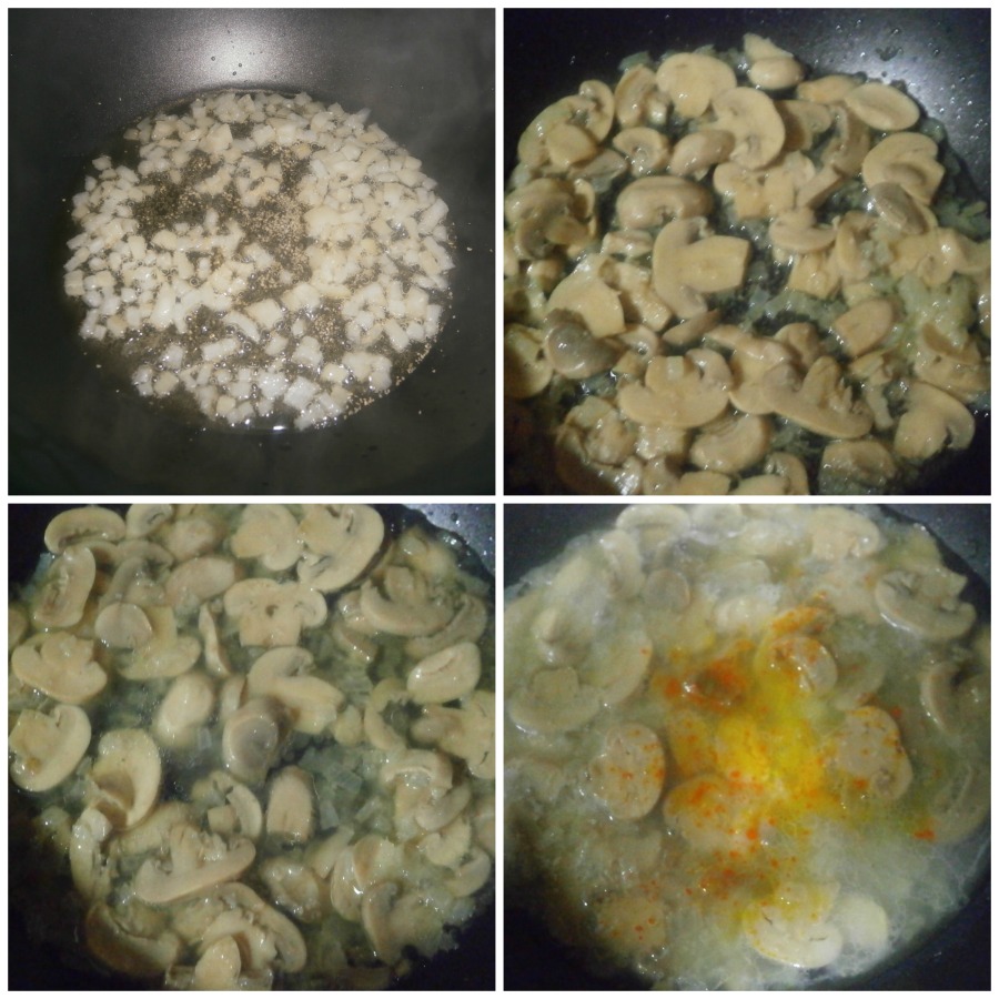 champiñones en salsa