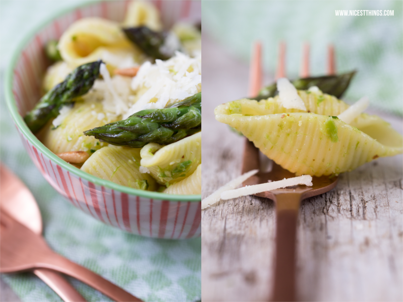 Conchiglie mit Spargelpesto