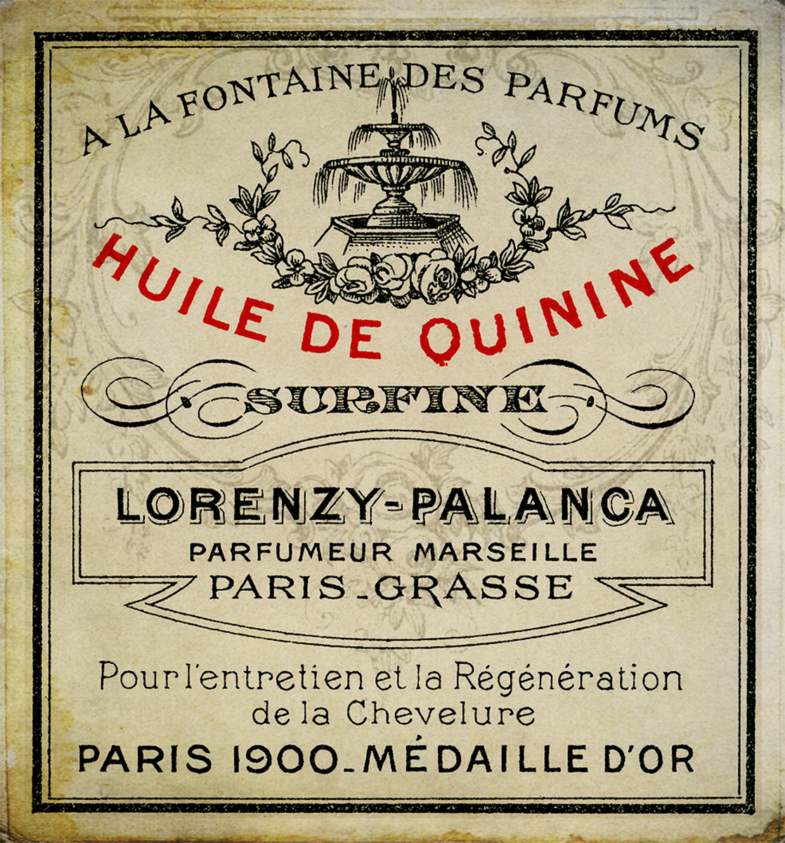 Chocolate Rabbit Graphics: Vintage French Perfume Label, Free Download