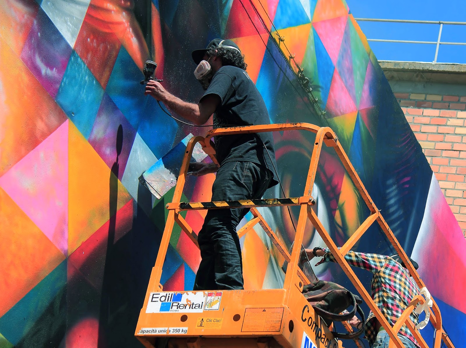 Eduardo Kobra “Peace” New Mural Rome, Italy StreetArtNews