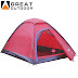 Sewa Tenda Great Outdoor kapasitas 2 orang