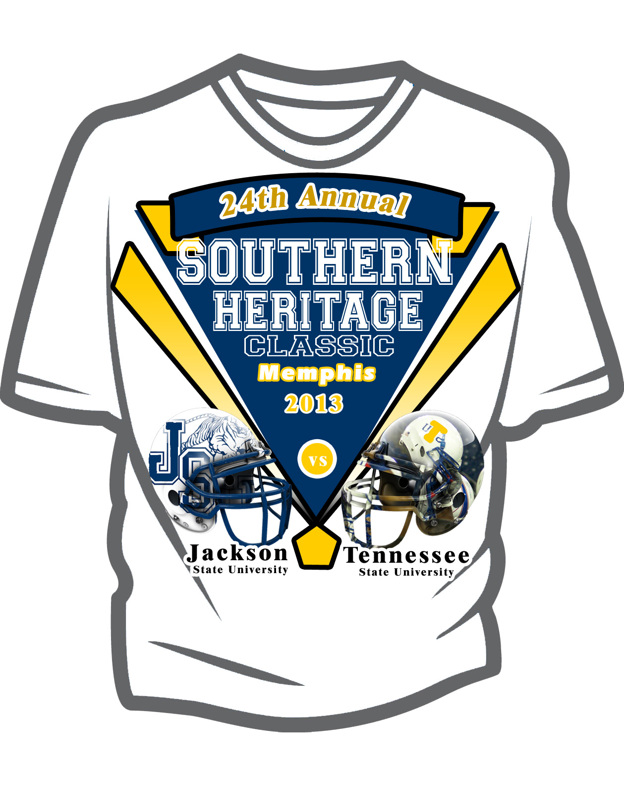 Black College Football T-Shirts : Southern Heritage Classic Memphis ...