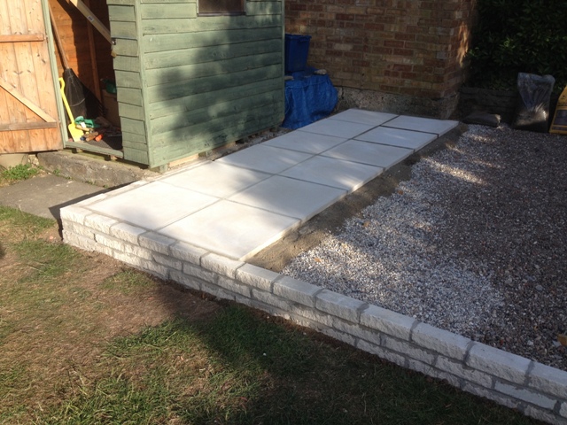 Bill's Log: Another Six Paving Slabs Done