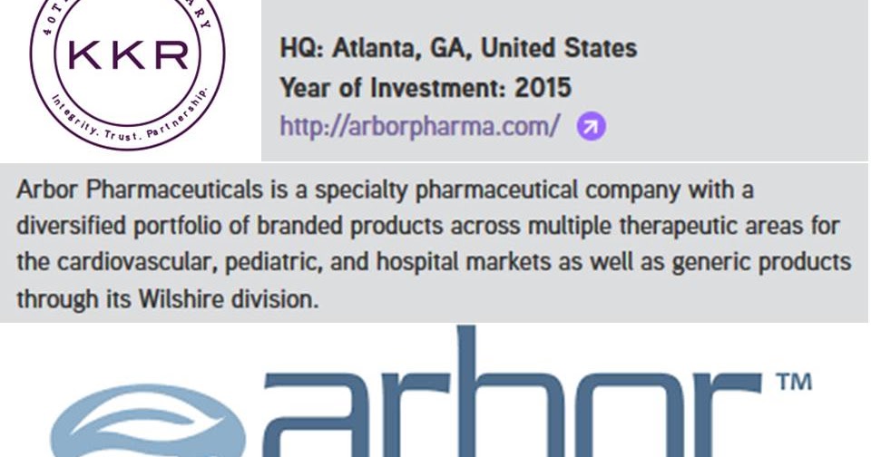 PEU Report KKR to Cash in on Arbor Pharmaceuticals