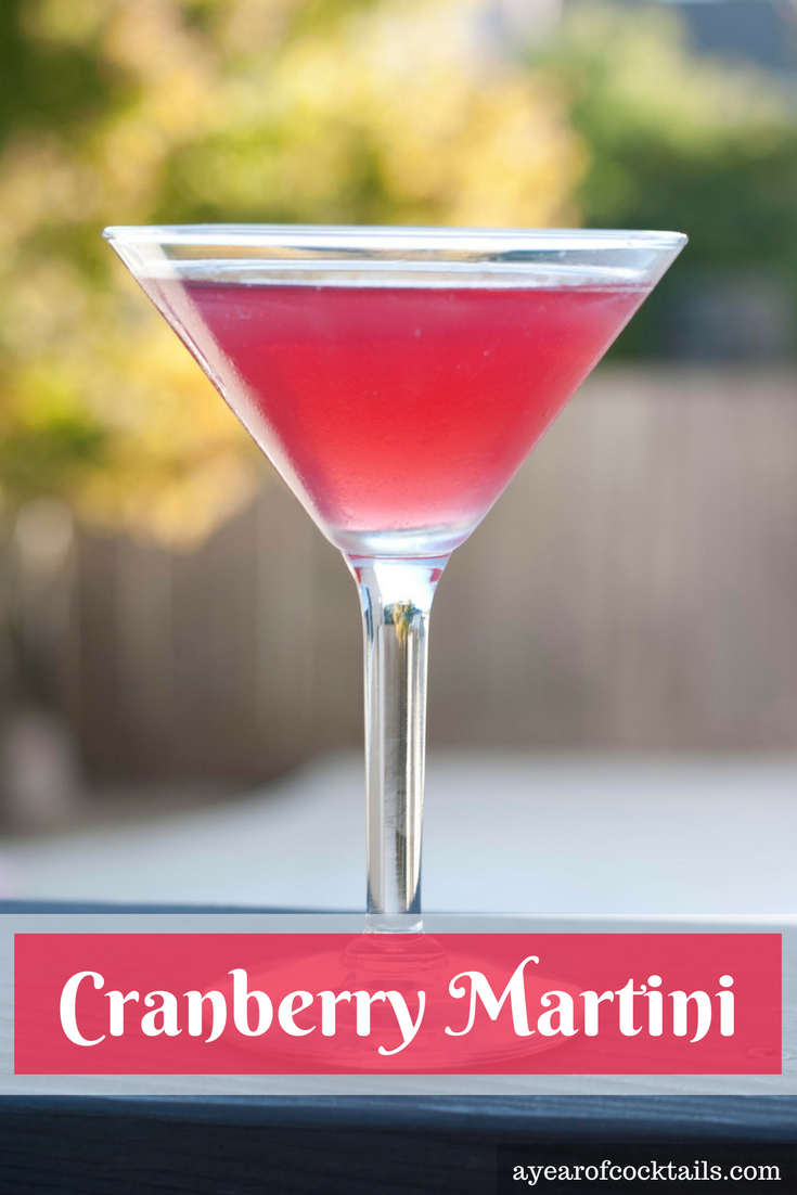 Cranberry Martini A Year of Cocktails